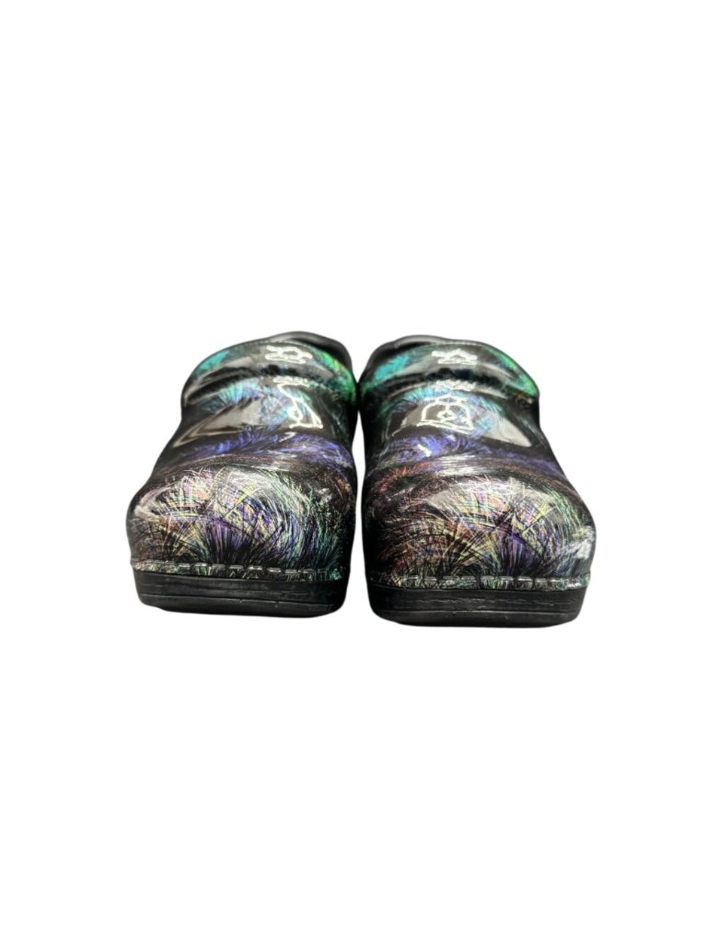 Dansko Professional Clog Women's Black Multicolor Scribble Pattern, Size 38 - Picture 4 of 10